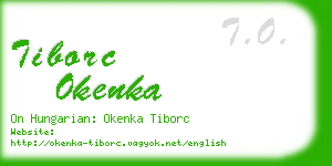 tiborc okenka business card